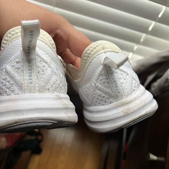 APL White Knit Techloom Phantom Lace Up Running Sneakers - Picture 7 of 16